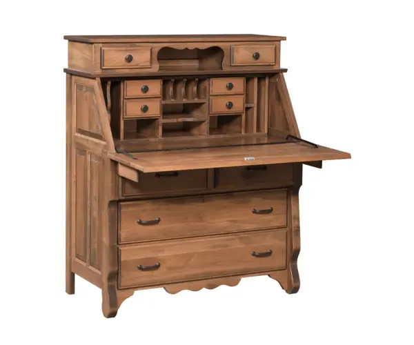Secretary Desk with Small Hutch Top