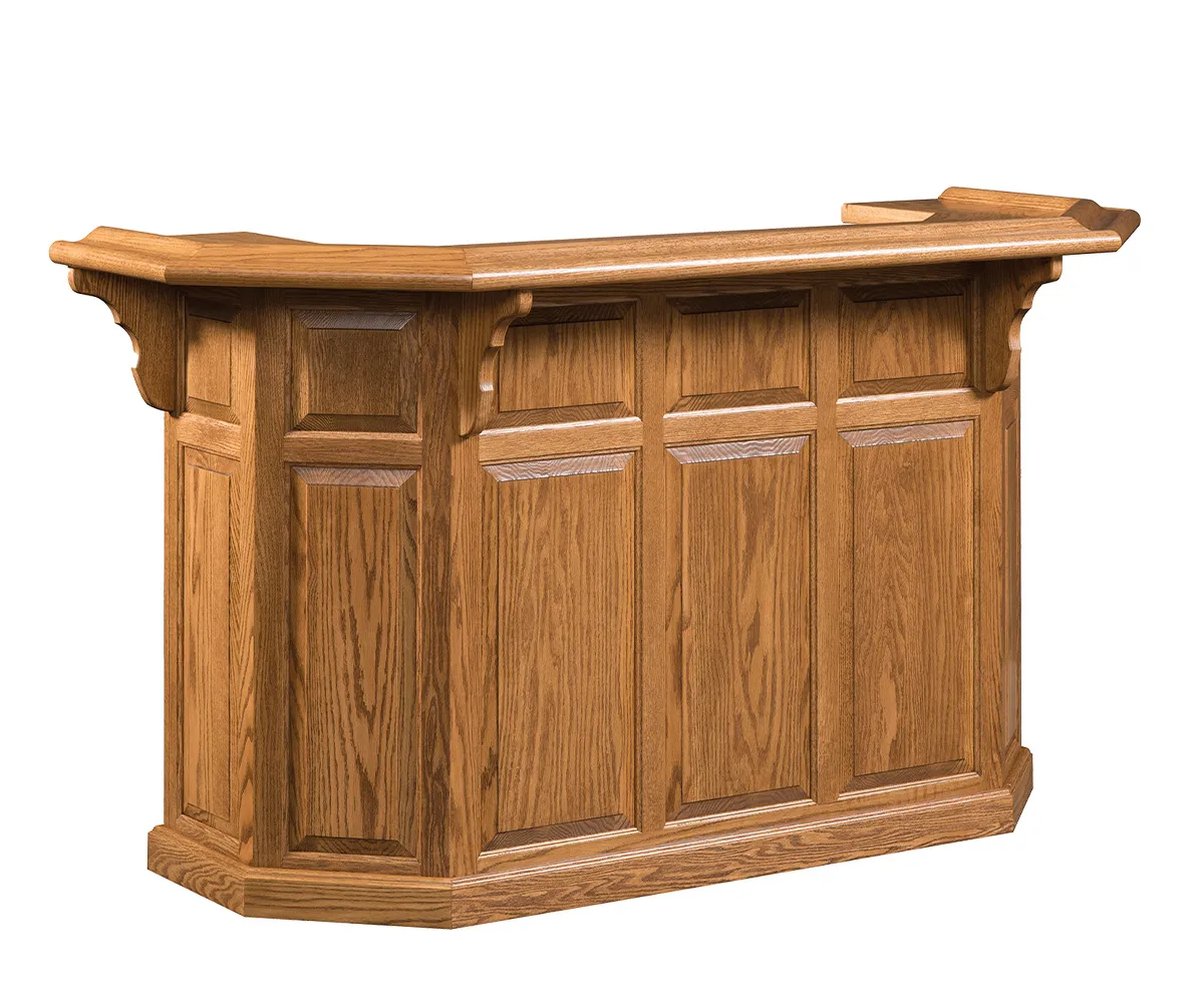 76" Canted Raised Panel Bar - Image 2