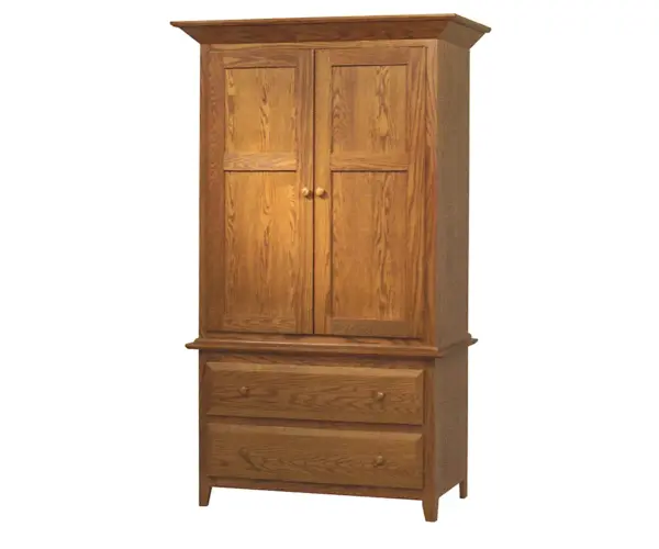 Shaker 2 Drawer Armoire