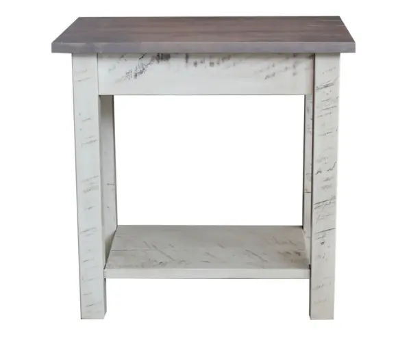 Painted Buckeye End Table