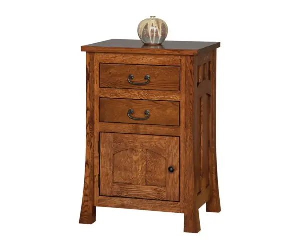 Bridgeport Mission 2 Drawer 1 Door Nightstand