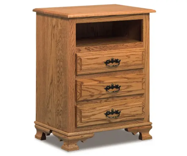 Heritage 3 Drawer Open Nightstand