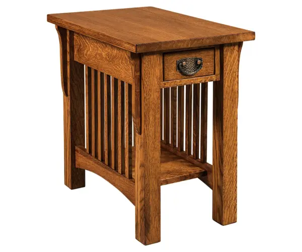Cubic End Table with Drawer