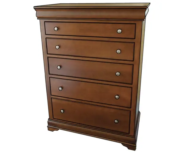Edelweiss Large 5 Drawer Chest