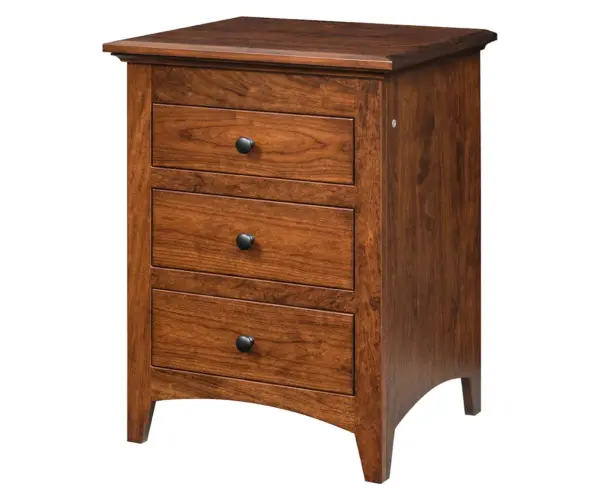 U-Design 3 Drawer Nightstand