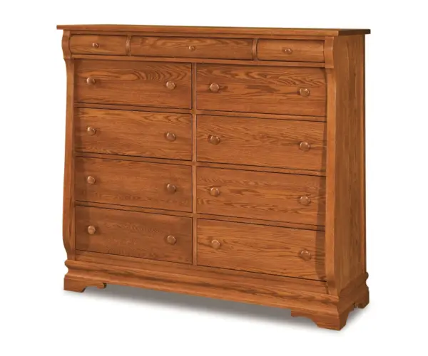 Chippewa Sleigh 11 Drawer Double Chest