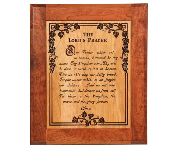 The Lords Prayer Plaque