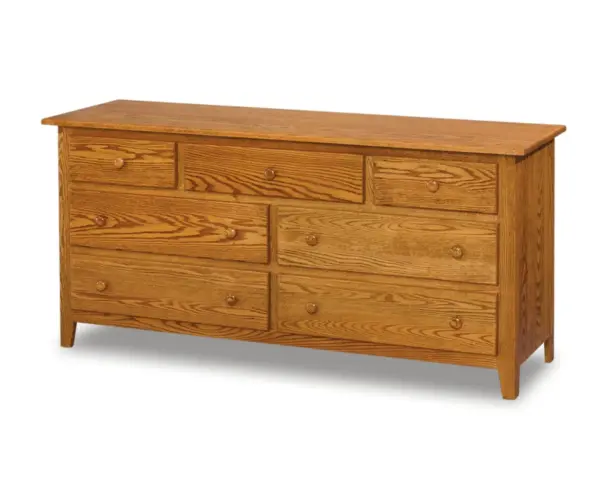 Shaker 7 Drawer Dresser - 66"W