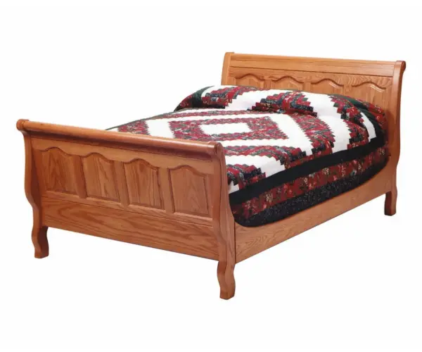 Cathedral Raised Panel Sleigh Bed