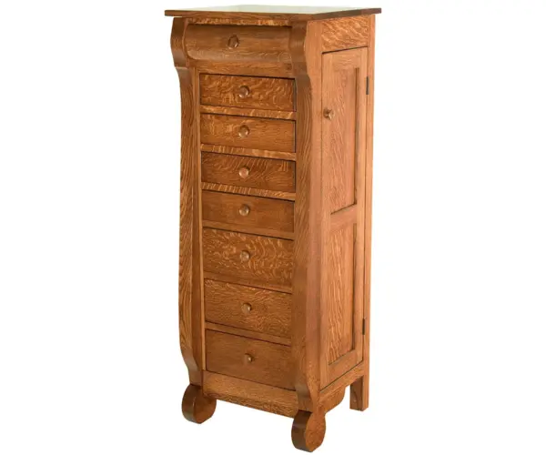 Classic Sleigh Jewelry Armoire