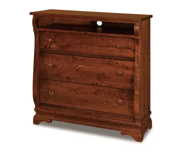 Chippewa Sleigh 3 Drawer Media Chest
