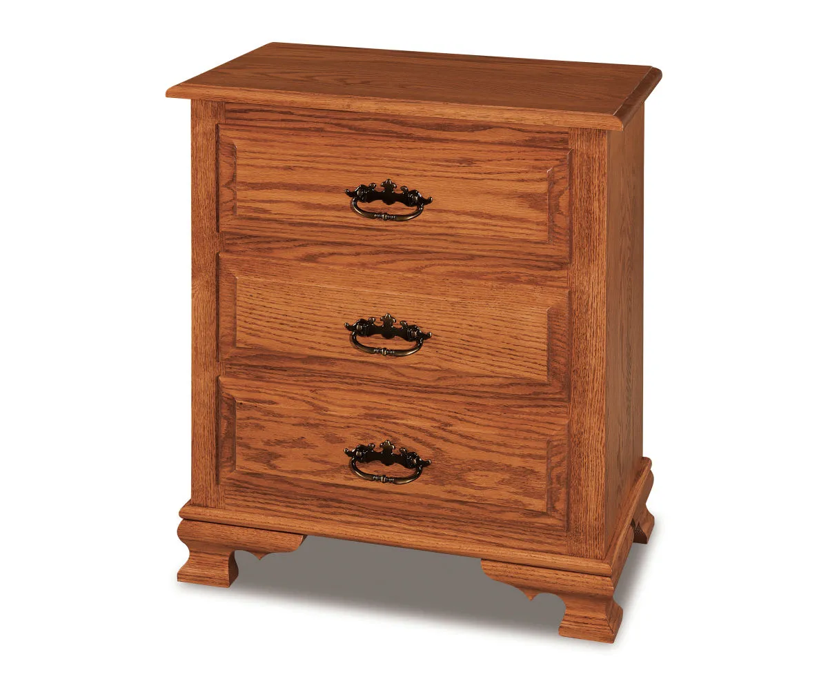Heritage 3 Drawer Nightstand